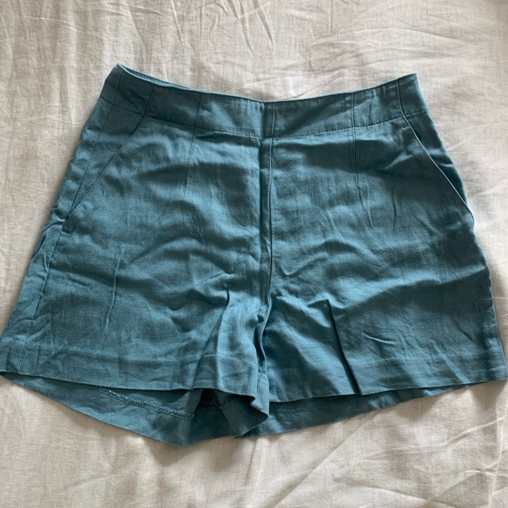 Ann Taylor High Waist Blue Shorts